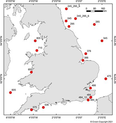 A spatial and temporal assessment of microplastics in seafloor sediments: A case study for the UK